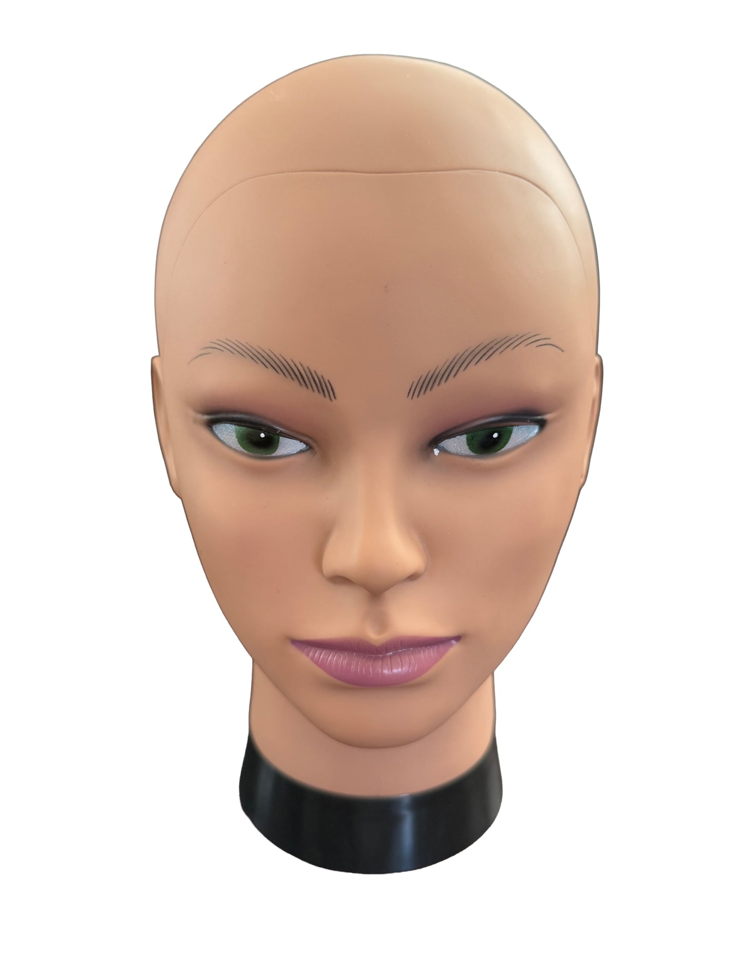 EEG training mannequin head used for International 10-20 System measurement and marking exercises