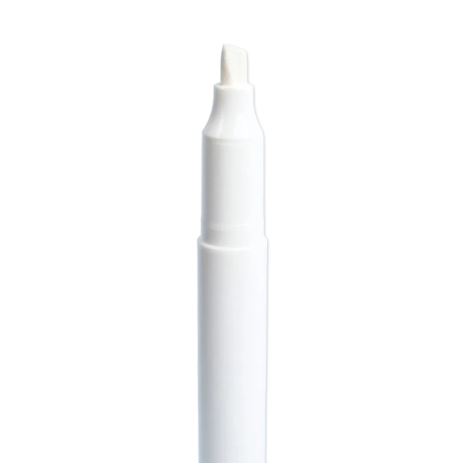 White single-use removable EEG skin marker for electrode placement