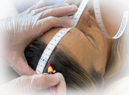 EEG electrode placement measurement using the ez1020™ tape system to accurately mark International 10-20 System electrode locations.