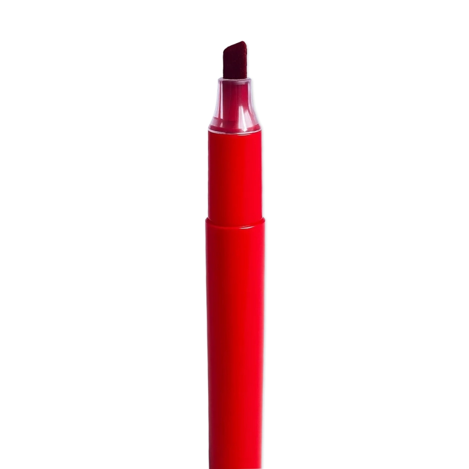 Red single-use removable EEG skin marker for electrode placement