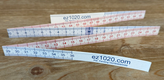 ez1020 Disposable Double-Sided Paper Tape Measure (Case - 240 Tapes)