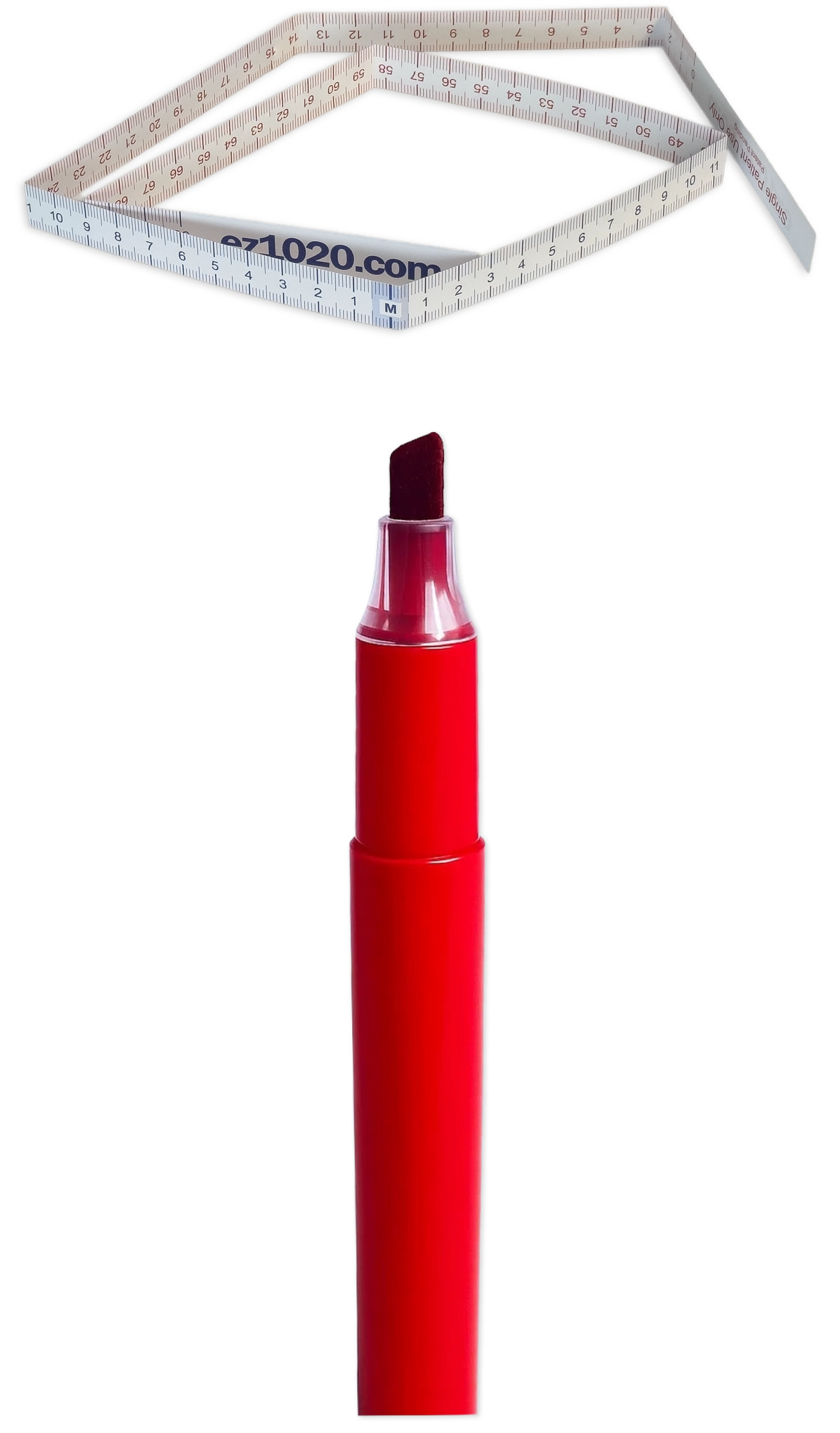 ez1020 Tape and Red single-use removable EEG skin marker for electrode placement